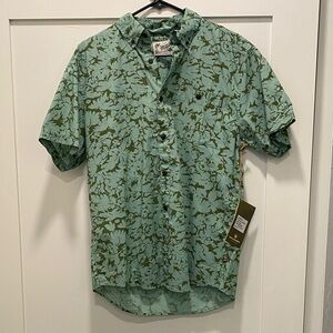 Howler Brothers Men’s S/S shirt camo print 2 granite green. NWT